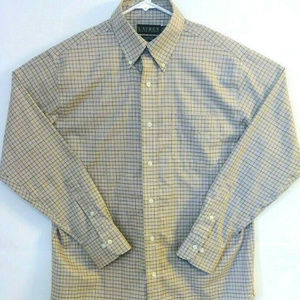 LAUREN RALPH LAUREN POLO Mens Sz M Button Front